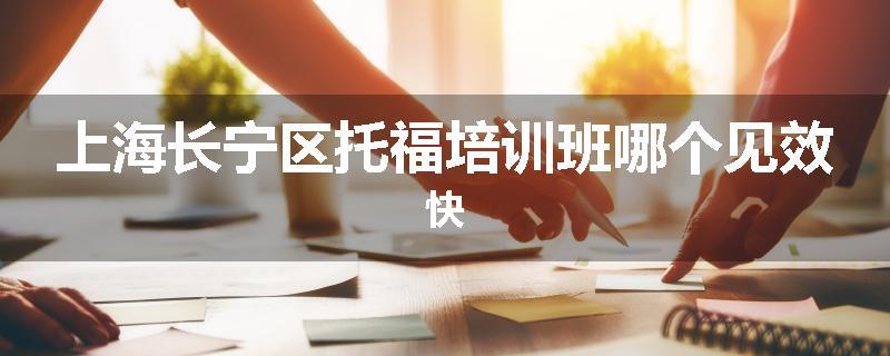 上海长宁区托福培训班哪个见效快