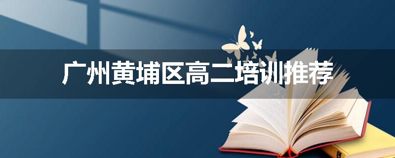 广州黄埔区高二培训推荐