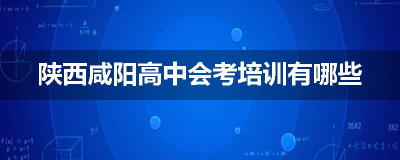 陕西咸阳高中会考培训有哪些