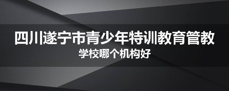 四川遂宁市青少年特训教育管教学校哪个机构好