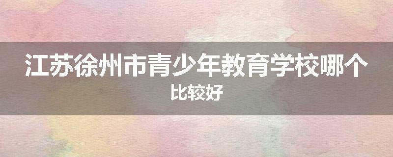 江苏徐州市青少年教育学校哪个比较好