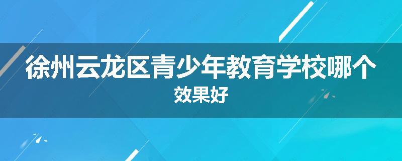 徐州云龙区青少年教育学校哪个效果好