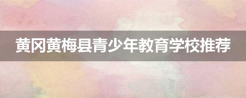 黄冈黄梅县青少年教育学校推荐