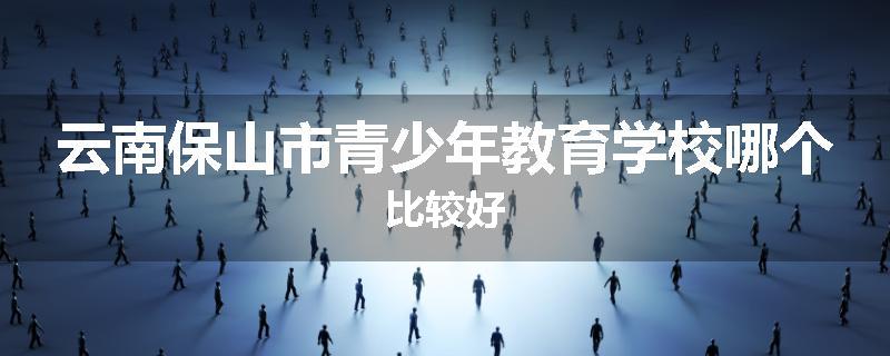 云南保山市青少年教育学校哪个比较好