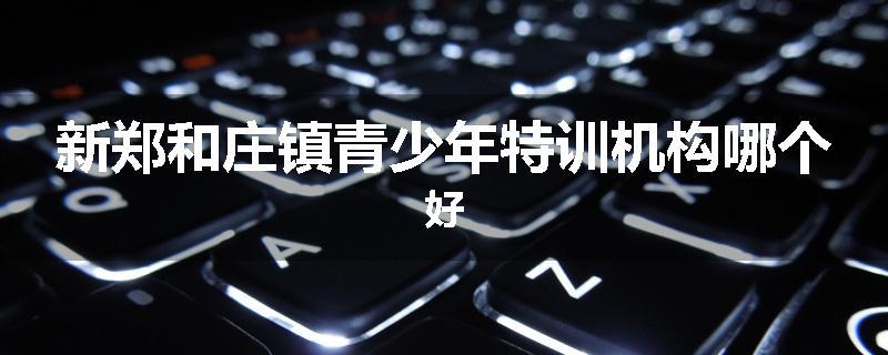 新郑和庄镇青少年特训机构哪个好