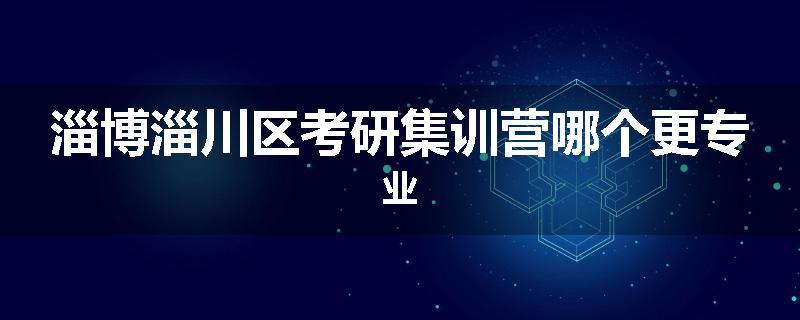 淄博淄川区考研集训营哪个更专业