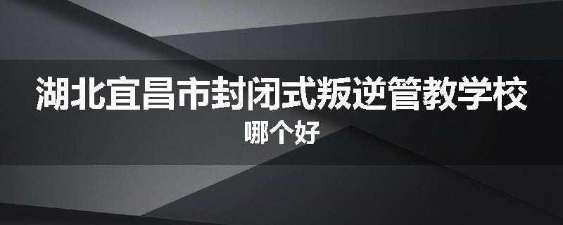 湖北宜昌市封闭式叛逆管教学校哪个好
