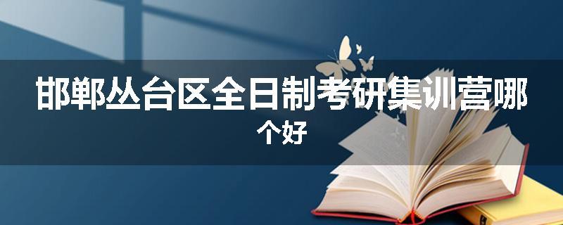 邯郸丛台区全日制考研集训营哪个好