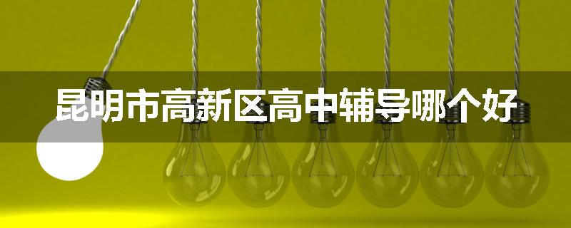 昆明市高新区高中辅导哪个好