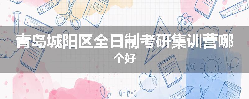青岛城阳区全日制考研集训营哪个好
