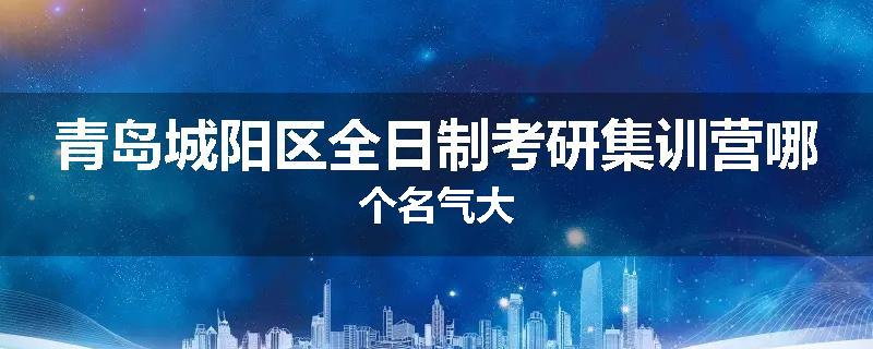 青岛城阳区全日制考研集训营哪个名气大