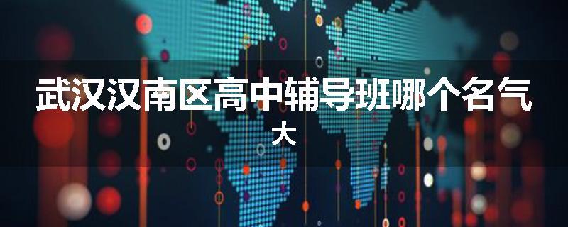 武汉汉南区高中辅导班哪个名气大