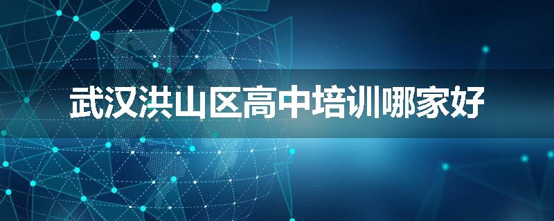 武汉洪山区高中培训哪家好