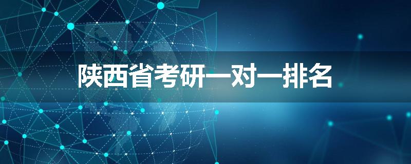 陕西省考研一对一排名