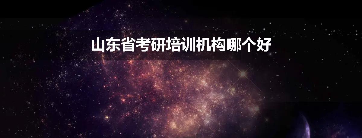 山东省考研培训机构哪个好