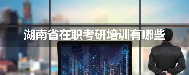 湖南省在职考研培训有哪些