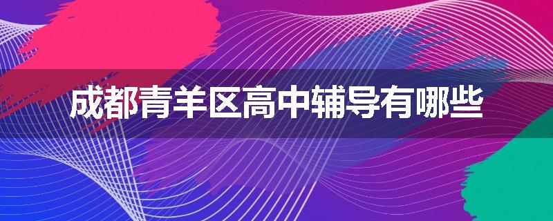 成都青羊区高中辅导有哪些