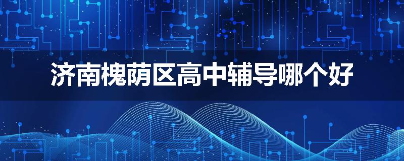 济南槐荫区高中辅导哪个好