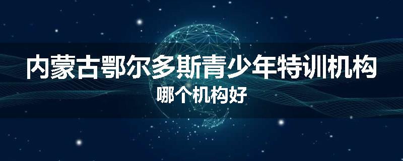 内蒙古鄂尔多斯青少年特训机构哪个机构好