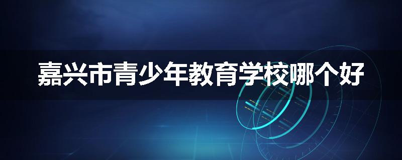 嘉兴市青少年教育学校哪个好