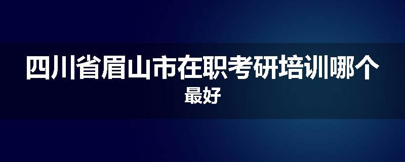四川省眉山市在职考研培训哪个最好