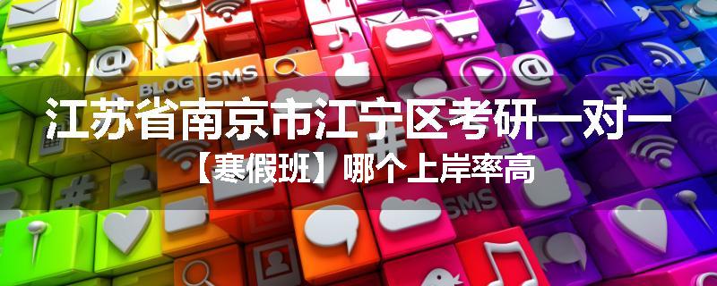 江苏省南京市江宁区考研一对一【寒假班】哪个上岸率高