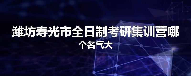 潍坊寿光市全日制考研集训营哪个名气大