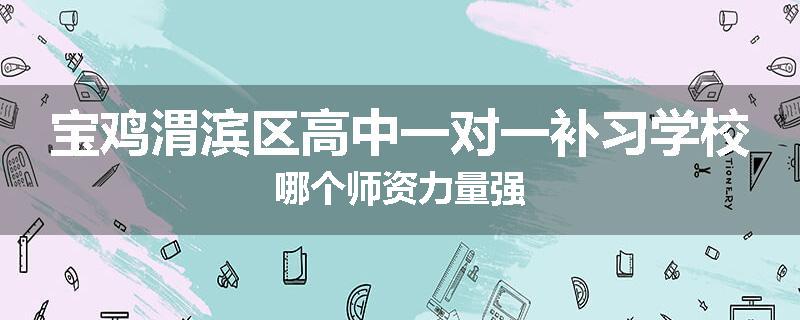 宝鸡渭滨区高中一对一补习学校哪个师资力量强