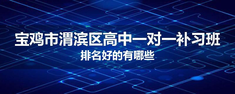 宝鸡市渭滨区高中一对一补习班排名好的有哪些