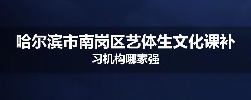 哈尔滨市南岗区艺体生文化课补习机构哪家强