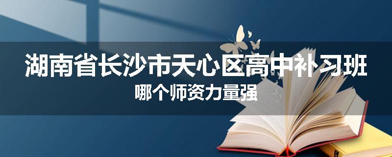湖南省长沙市天心区高中补习班哪个师资力量强