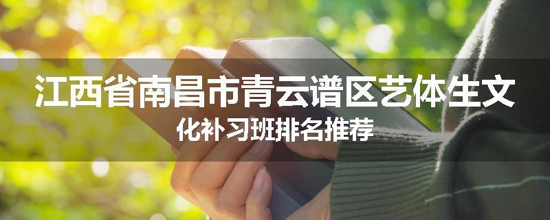 江西省南昌市青云谱区艺体生文化补习班排名推荐