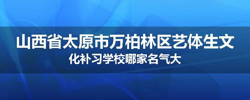山西省太原市万柏林区艺体生文化补习学校哪家名气大