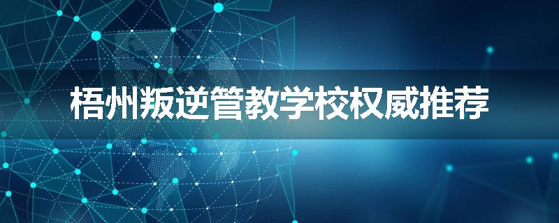 梧州叛逆管教学校权威推荐