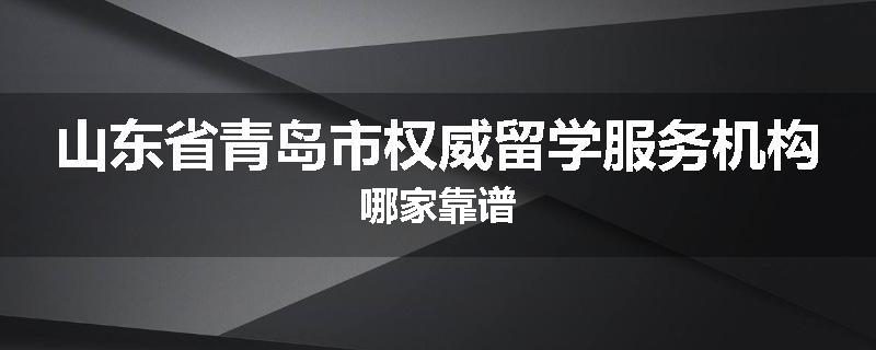 山东省青岛市权威留学服务机构哪家靠谱
