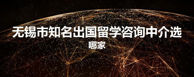 无锡市知名出国留学咨询中介选哪家