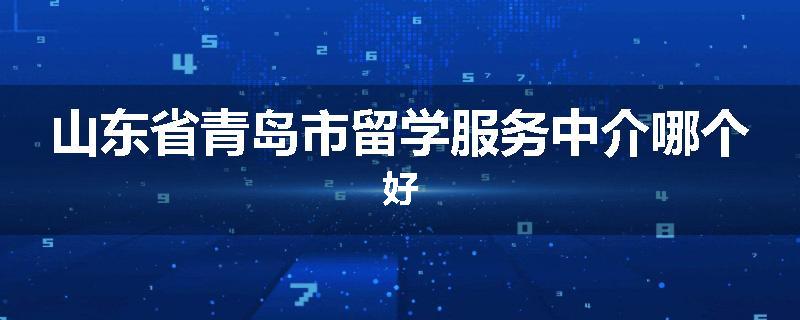 山东省青岛市留学服务中介哪个好