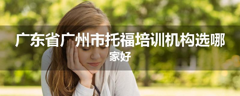 广东省广州市托福培训机构选哪家好