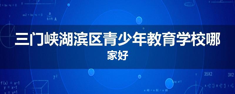 三门峡湖滨区青少年教育学校哪家好