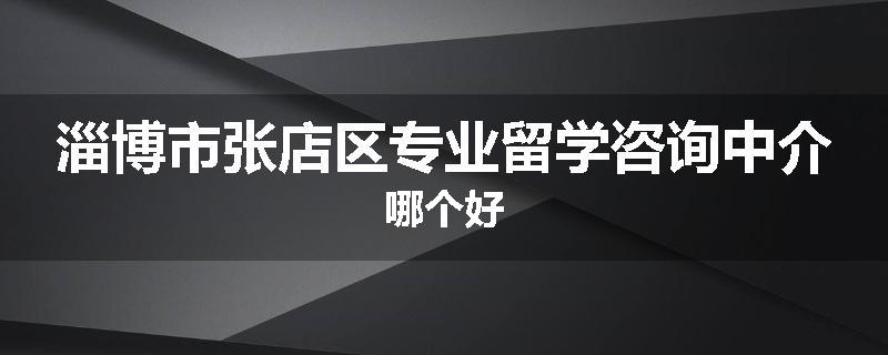 淄博市张店区专业留学咨询中介哪个好