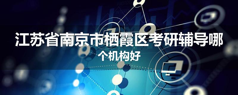 江苏省南京市栖霞区考研辅导哪个机构好