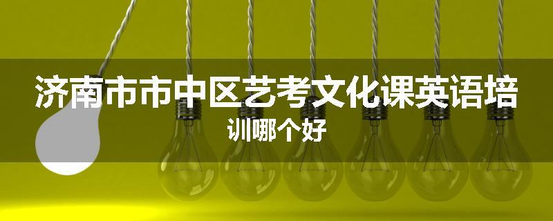 济南市市中区艺考文化课英语培训哪个好