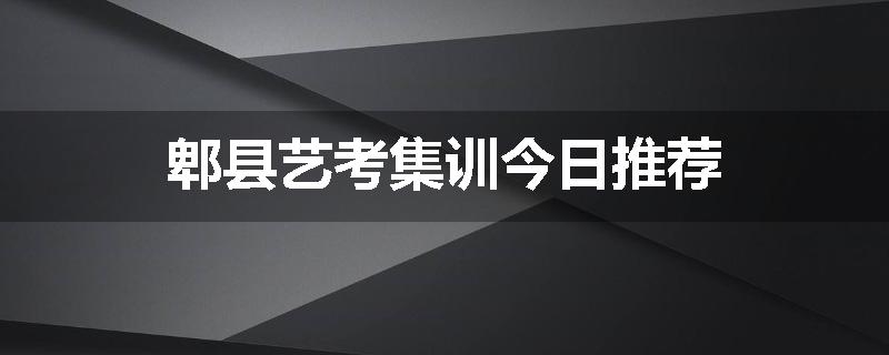 郫县艺考集训今日推荐