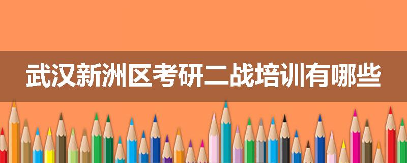 武汉新洲区考研二战培训有哪些