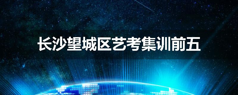 长沙望城区艺考集训前五
