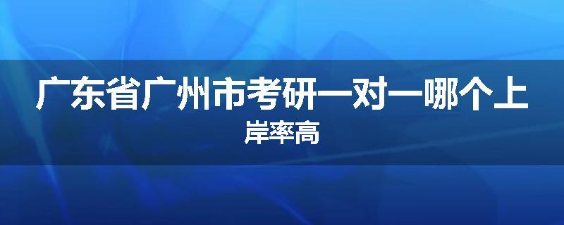 广东省广州市考研一对一哪个上岸率高