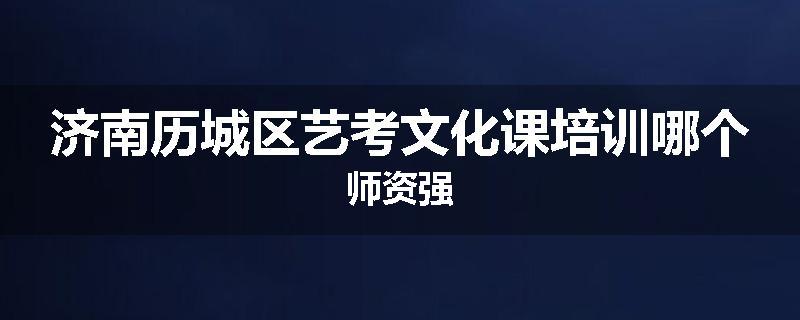 济南历城区艺考文化课培训哪个师资强