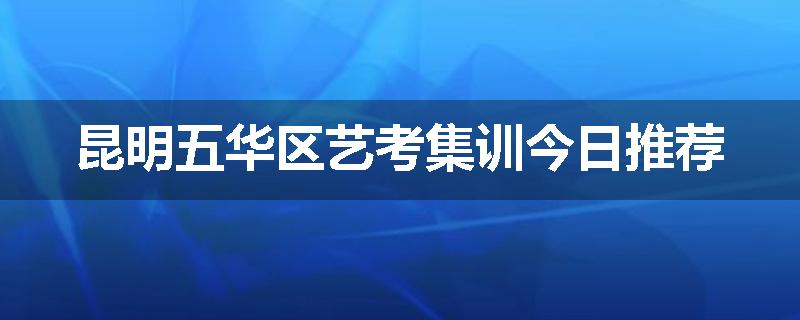 昆明五华区艺考集训今日推荐