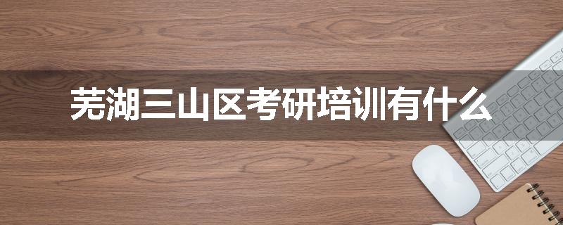 芜湖三山区考研培训有什么
