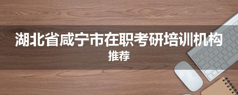 湖北省咸宁市在职考研培训机构推荐